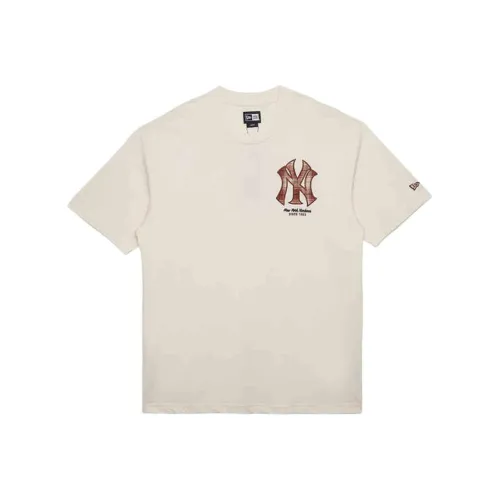 New Era T-Shirt Unisex Light Beige