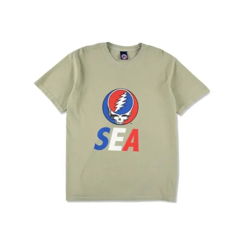WIND AND SEA SS25 GRATEFUL DEAD X WDS Т-рубашка Унисекс Песочный