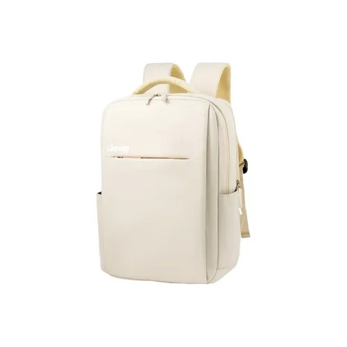 JEEP Полиэстер Сумка Большая Женская Экрю Черная