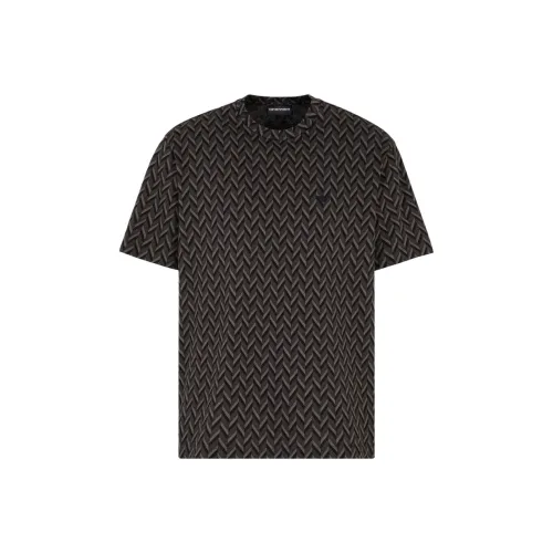 EMPORIO ARMANI SS25 T-Shirt Мужской Коричневый