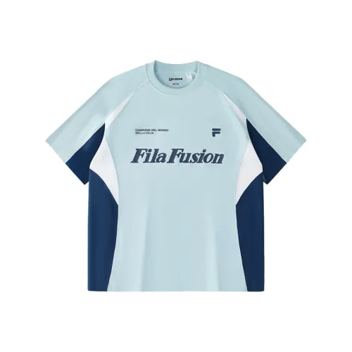 FILA FUSION LIFEFOB T Рубашка Унисекс Циан Светло-Синий