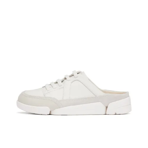 Clarks противоскользящие домашние тапочки женские белые