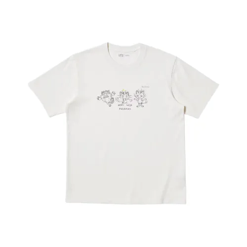 UNIQLO x Pokémon Collaboration SS25 Т-рубашка Мужская Белая