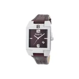 Коричневый циферблат часов