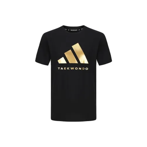 Adidas Sportlife T-Shirt Унисекс Черный Золото