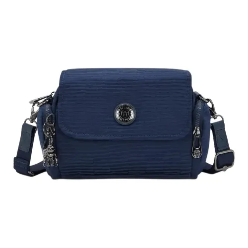 Kipling Полиэстер Сумка через плечо Маленькая Женская Темно-синяя