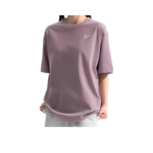 Reebok совместная футболка T Унисекс Серый Фиолетовый