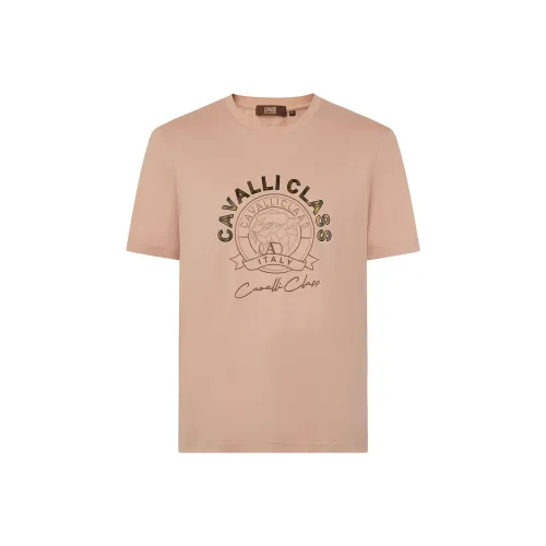 Cavalli Class T Рубашка Мужская Светло-Розовая