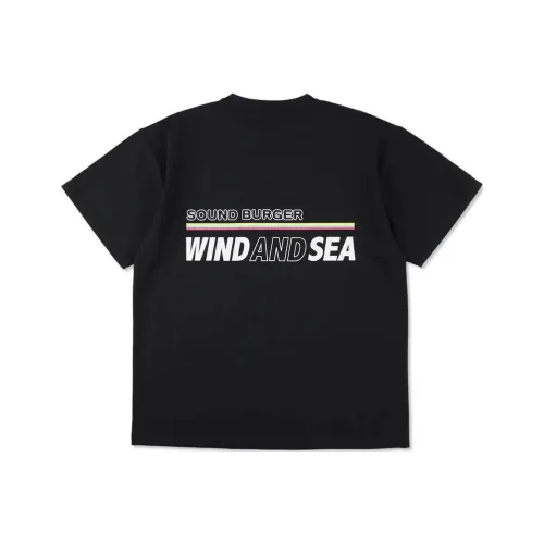 WIND AND SEA SS25 Sound Burger X WIND AND SEA S S T Рубашка Унисекс Черный