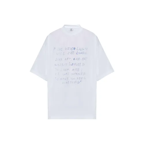 Vetements Белая Мужская T-Рубашка