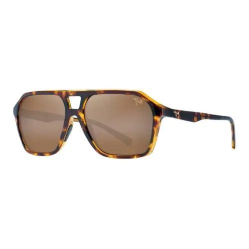 Maui Jim Резина Нейлон Авиатор Солнцезащитные очки Унисекс Черепаховый