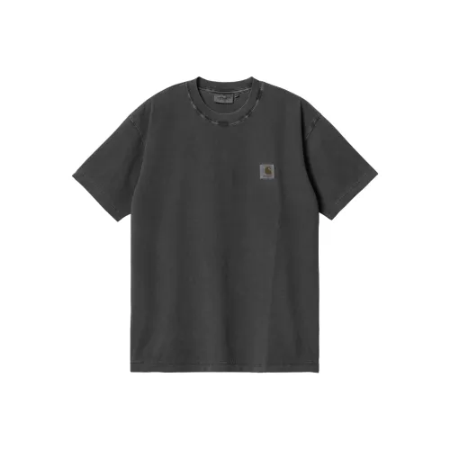 Carhartt WIP SS24 GARMENT DYED Коллекция T-рубашка Унисекс Угольный серый