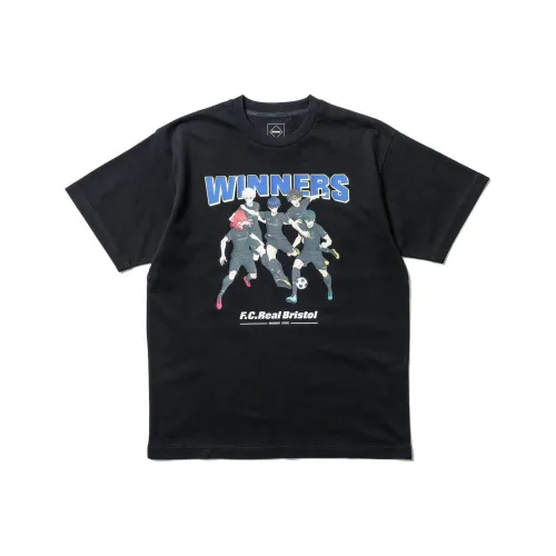 F.C Real Bristol BLUE LOCK Collaboration Черная Унисекс Футболка