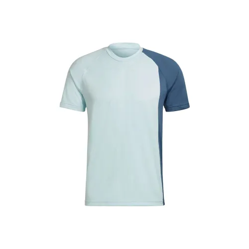 Adidas Blue Men's T-Shirts Adidas Синий Мужские Футболки
