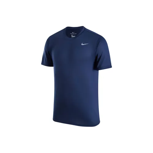 Nike T-Shirt Мужской Университетский Темно-синий Холодный Серый