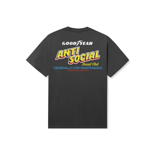 ANTI SOCIAL SOCIAL CLUB Goodyear Collaboration Темно-серая унисекс футболка