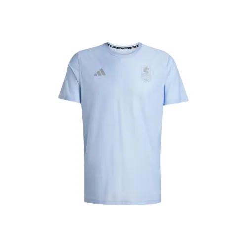 Adidas Boston Marathon T-Shirt Мужская Рассвет Синий