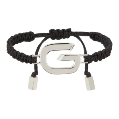 Givenchy Металл Вощеный хлопок Шнур Браслеты Мужской Серебряный