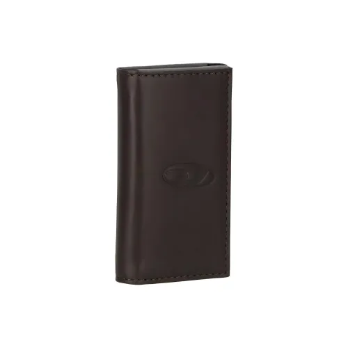 DIESEL Коровья кожа Key Pouch Мужской Темно-коричневый