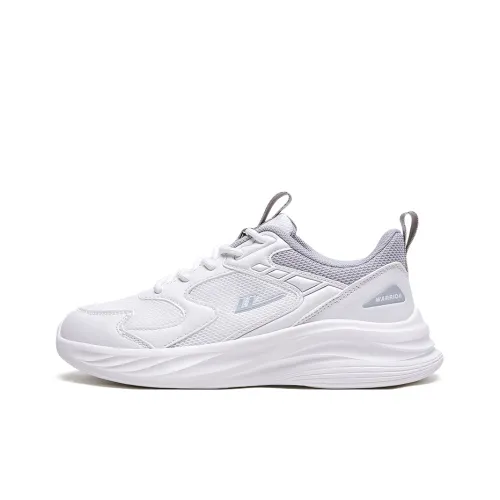 Warrior Slip-resistant и устойчивый к истиранию покрытие Низкий топ Повседневные беговые кроссовки Унисекс Белый Серый
