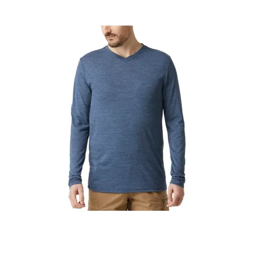 DECATHLON Кашемир Свитер Мужской Чернила Зеленый Синий