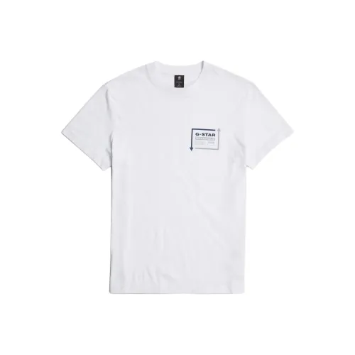 STAR Натуральная Белая Мужская T-Рубашка