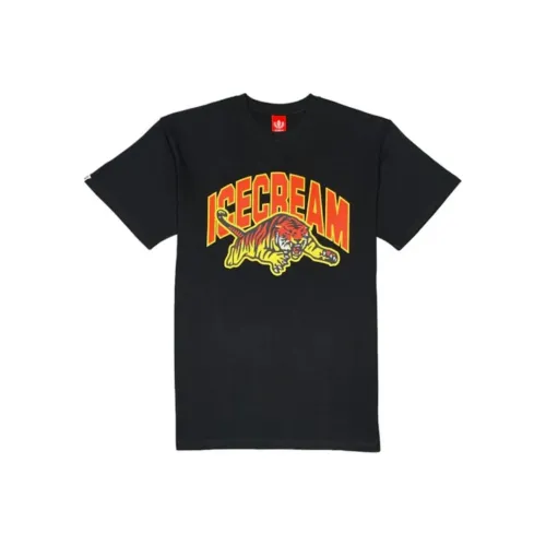 Мороженое Черный Унисекс Футболки