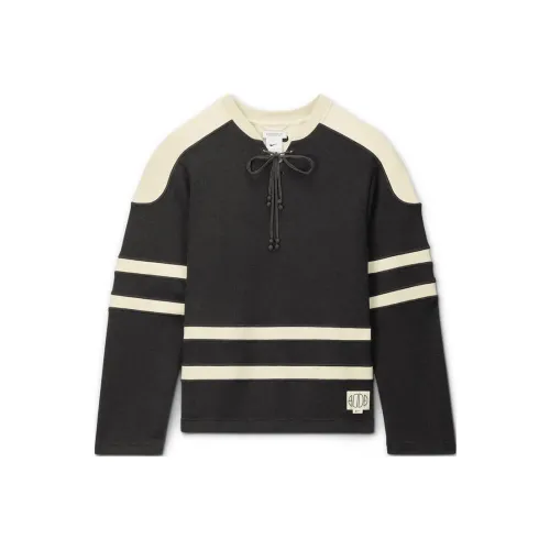 Nike X Bode Co Бренд SS24 T Рубашка Унисекс Shadow Коричневый Натуральный Linen Белый