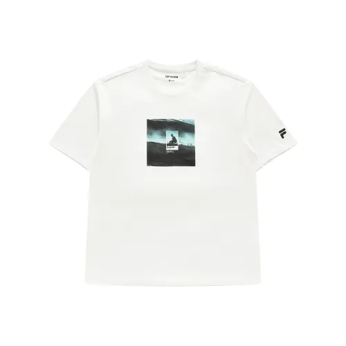 FILA FUSION PANTONE collaboration series Белая унисекс футболка