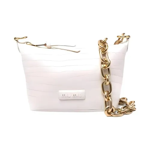 MIU MIU Кожа Портативный Сумка через плечо Сумка на плечо Женская Белая