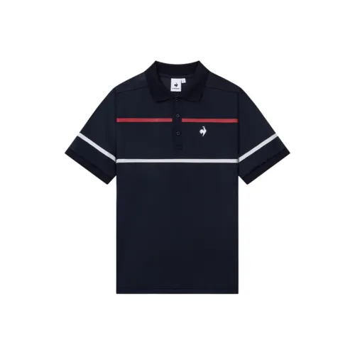 Le Coq Sportif Темно-синие мужские футболки T-рубашки