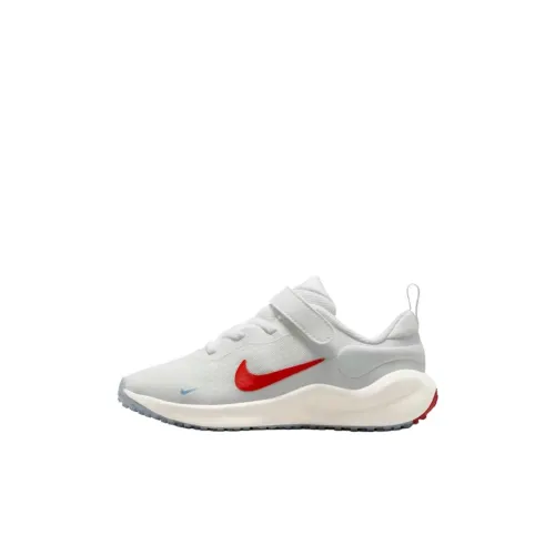 nike REVOLUTION 7 Slip-resistant Abrasion-resistant Low Top Детские беговые кроссовки Белый Серый Children Возраст 3-7 лет