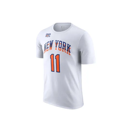 Nike x NBA New York Knicks Jalen Brunson T-Shirt Мужской Белый