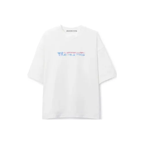 alexander wang Винтажная белая унисекс футболка