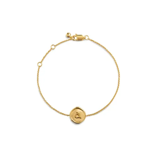 Monica Vinader Браслеты из серебра с покрытием 18K золота женские золотые