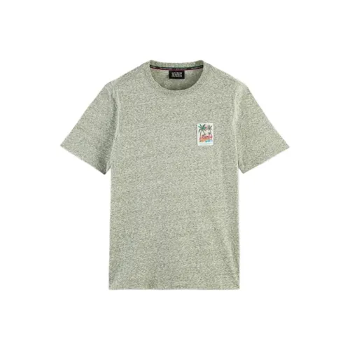 Scotch Soda SS24 T Рубашка Мужская Армейская Зеленая