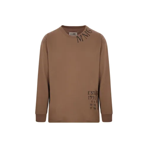 MM6 Maison Margiela совместный бренд SS25 T Рубашка Мужская Ячменный Коричневый