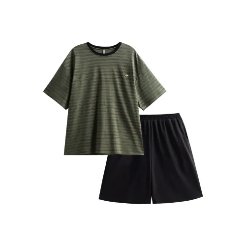 Same Language Пижамный комплект Мужской Мокко Зеленый