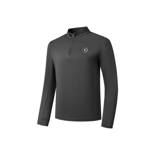 QIAODAN Беговая футболка мужская цвет железно-серый