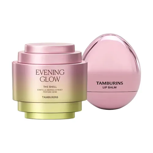 TAMBURINS Sunset Afterglow Hand Cream Hydrating Oval Lip Balm Наборы для ухода Soothing Skin Ароматический Effect 15мл+5г