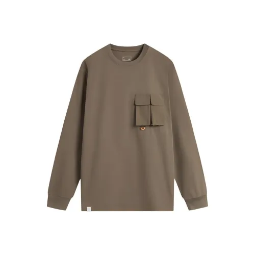 LINING Sports Lifestyle Collection Sports Trendy Collection T-Shirt Унисекс Какао Хаки