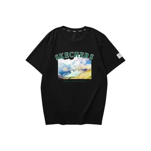 Skechers Diamond Series T-Shirt Унисекс Угольный Черный