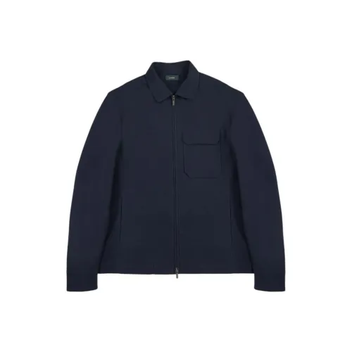 Zanone SS25 Куртки и Пальто Мужской Темно-синий Синий