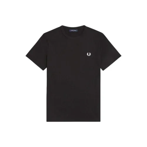 FRED PERRY Мужские черные T-рубашки