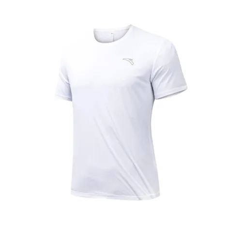 ANTA Running Collection Бег Т-Рубашка Мужская Чисто Белая