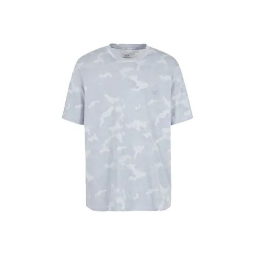 ARMANI EXCHANGEAE SS24 T Рубашка Мужская Светло-Синяя