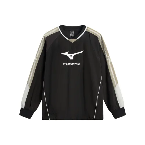 Mizuno Черная Унисекс Футболка