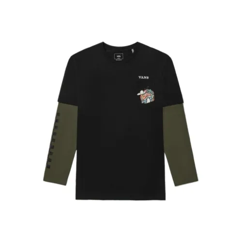 Vans TEE LS T-Shirt Унисекс Черный