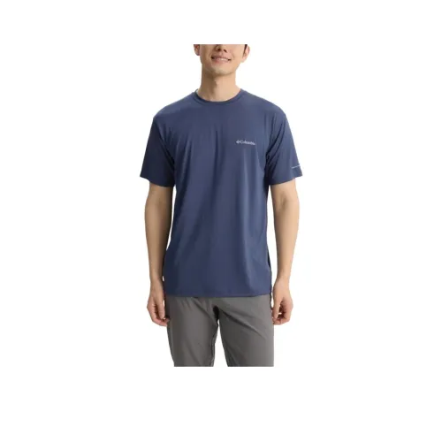 Columbia 466 Синий Мужская T-Рубашка