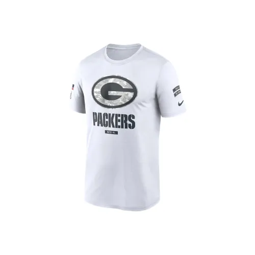 nike Dri FitNFL Зеленый Bay Packers Salute To Service Primary Edge Legend T Рубашка Мужская Белая